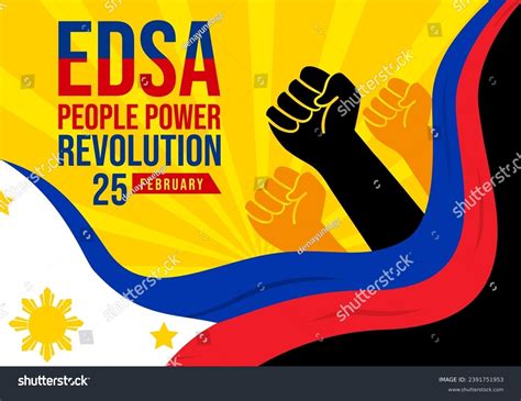 EDSA People Power Anniversary Poster Design .